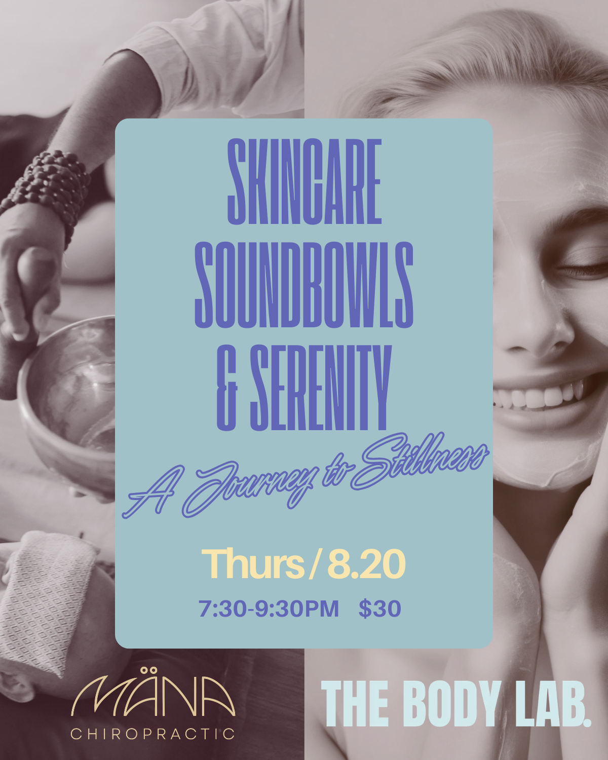 Skincare, Soundbowls & Serenity